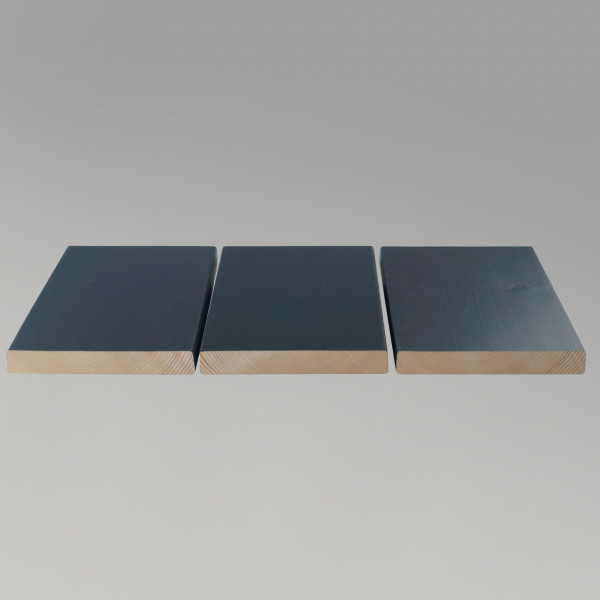 Glattkantbretter 21 x 145 mm anthrazitgrau deckend behandelt