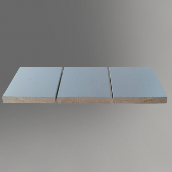 Glattkantbretter 21 x 145 mm lichtgrau deckend endbehandelt