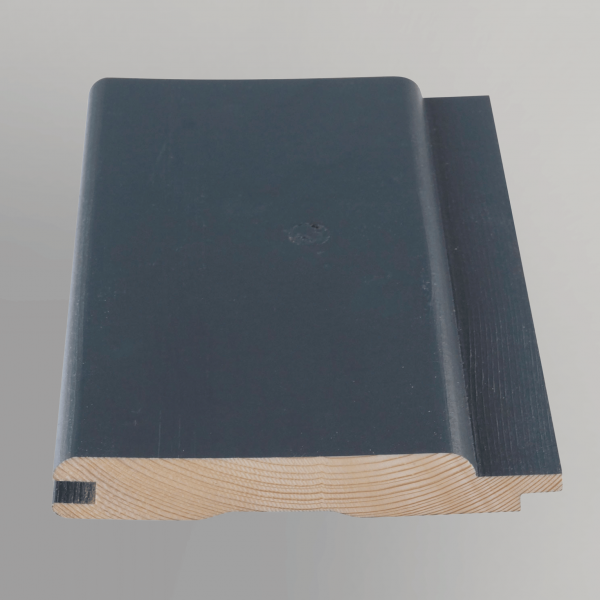 Profilholz nord. Fichte / Tanne 18,5 x 121 mm - Rundprofil - anthrazitgrau deckend