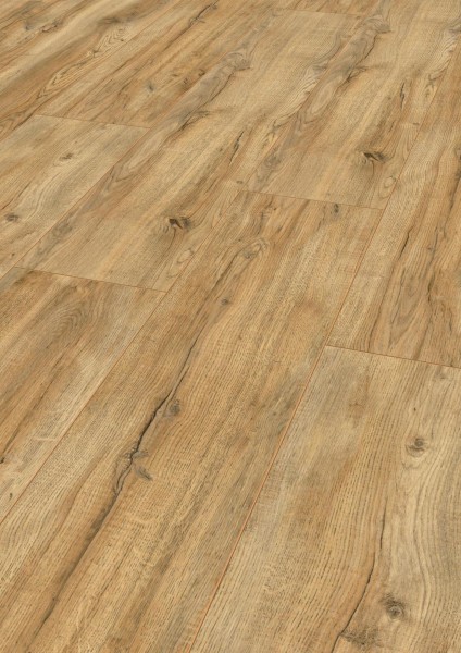 Laminatboden Eiche Montmelo Natur AC4 – robustes Klicklaminat Made in Germany